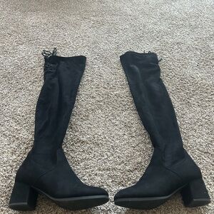 Dream Pairs Suede Black Boots